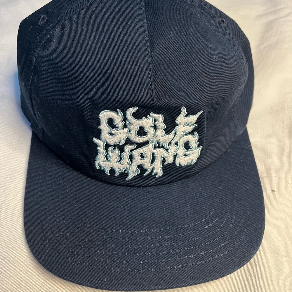 Navy Blue Cap with White Embroidery